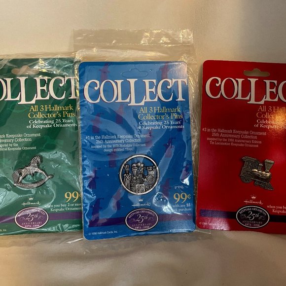 3 Hallmark Collector's Pins - Picture 1 of 7